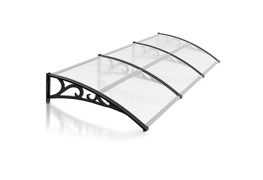 Clanmacy Vordach Pultbogenvordach Überdachung 5 mm, PP Halterung,Türdach fü günstig online kaufen