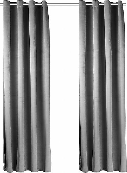 my home Vorhang Velvet Uni, Ösen günstig online kaufen
