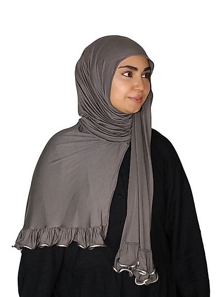 Aymasal Kopftuch Premium Jersey Hijab mit Wellen Wellenhijab Kopftuch Schal günstig online kaufen