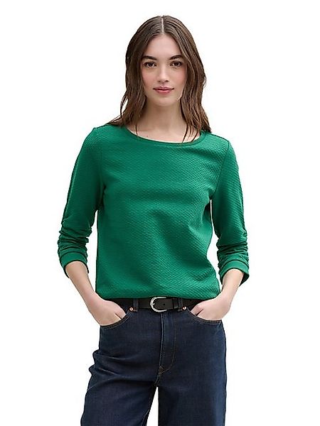 TOM TAILOR Denim Sweatshirt (1-tlg) Drapiert/gerafft günstig online kaufen