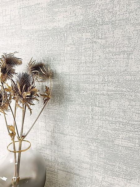Newroom Vliestapete, Grau Tapete Modern Used-Look - Mustertapete Loft Tapet günstig online kaufen