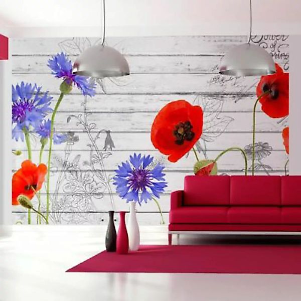 artgeist Fototapete Wildflowers mehrfarbig Gr. 400 x 280 günstig online kaufen