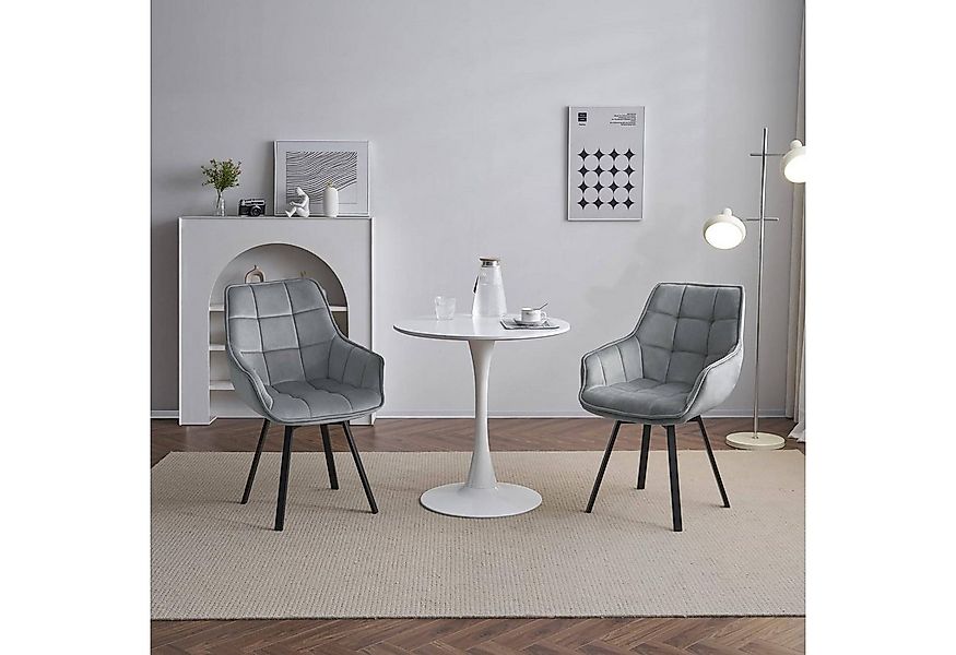 EUGAD Esszimmerstuhl (4 St), drehbar, bequem modern, mit Metallbeinen günstig online kaufen
