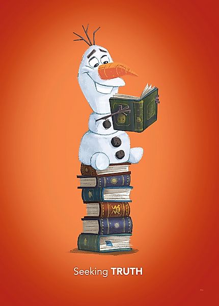 Komar Bild "Frozen Olaf Reading", Disney, (1 St.), Wandbild zur Dekoration günstig online kaufen