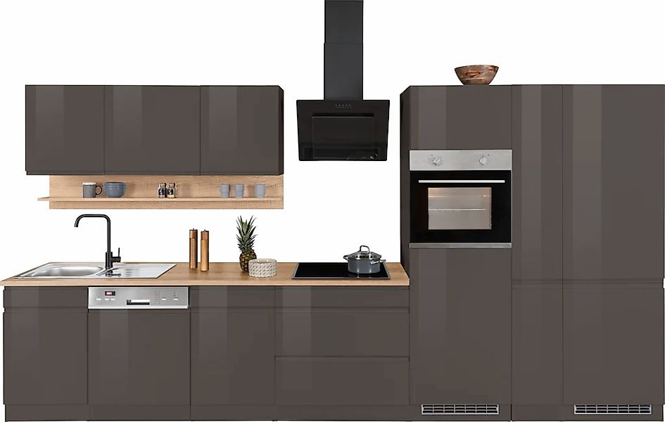HELD MÖBEL Küchenzeile "Virginia", Breite 390 cm, ohne E-Geräte günstig online kaufen