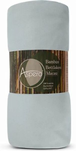 Aspero® Bambus Spannbettlaken Macau Bettlaken blau Gr. 90-100 x 200 günstig online kaufen