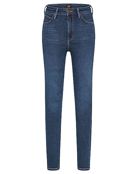 Lee Damen Jeans Ivy - Skinny Fit - Blau - Worn Willow günstig online kaufen