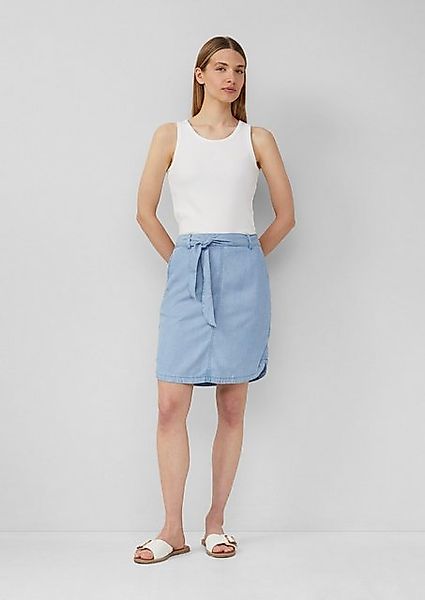s.Oliver Minirock Fließender Rock aus Lyocell in Denim-Optik günstig online kaufen