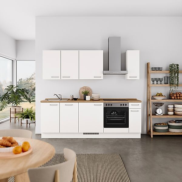 nobilia® Küchenzeile »"Laser I", Ausrichtung wählbar, Breite 240 cm« vormon günstig online kaufen