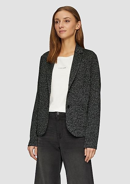 s.Oliver Kurzblazer (1-tlg) meliert, Slim-Fit, Taschen, günstig online kaufen
