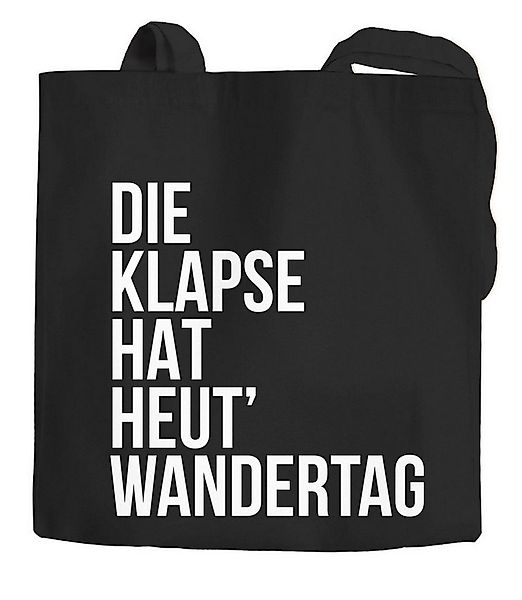 MoonWorks Einkaufsshopper Jutebeutel Die Klapse hat heute Wandertag Spruch günstig online kaufen