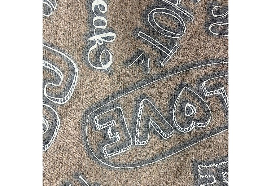 Carpetia Teppich Küchenläufer I beige I waschbar I „Coffee“ Schriftzug in w günstig online kaufen