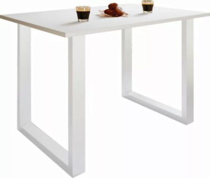 VCM Premium Holz Esstisch Küchentisch Speisetisch Tisch Xona U Weiß weiß günstig online kaufen
