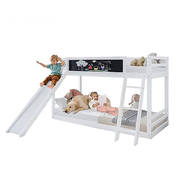HAUSS SPOLE Etagenbett 90x200cm Kinderbett Doppelbett mit Treppe und Rutsch günstig online kaufen