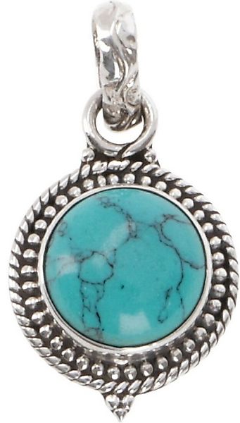 Guru-Shop Kettenanhänger Silberanhänger, kleiner runder Boho.. günstig online kaufen