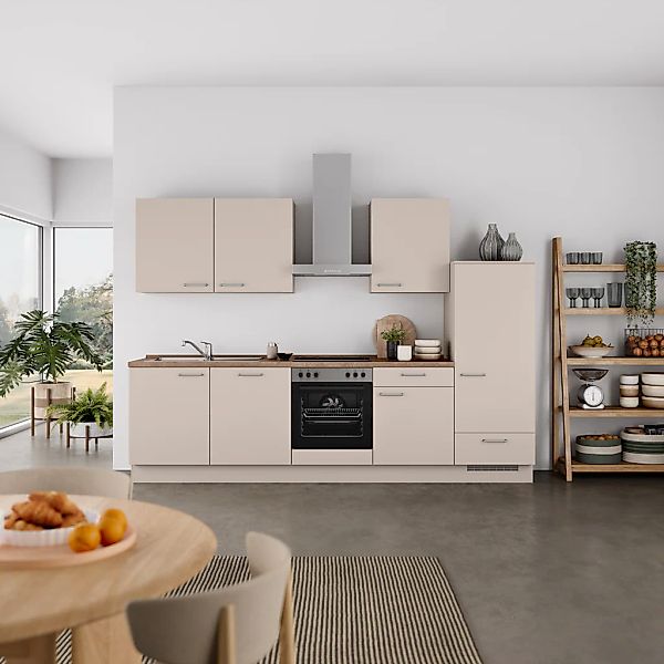 nobilia® Küchenzeile »"Laser I", Ausrichtung wählbar, Breite 300 cm« vormon günstig online kaufen