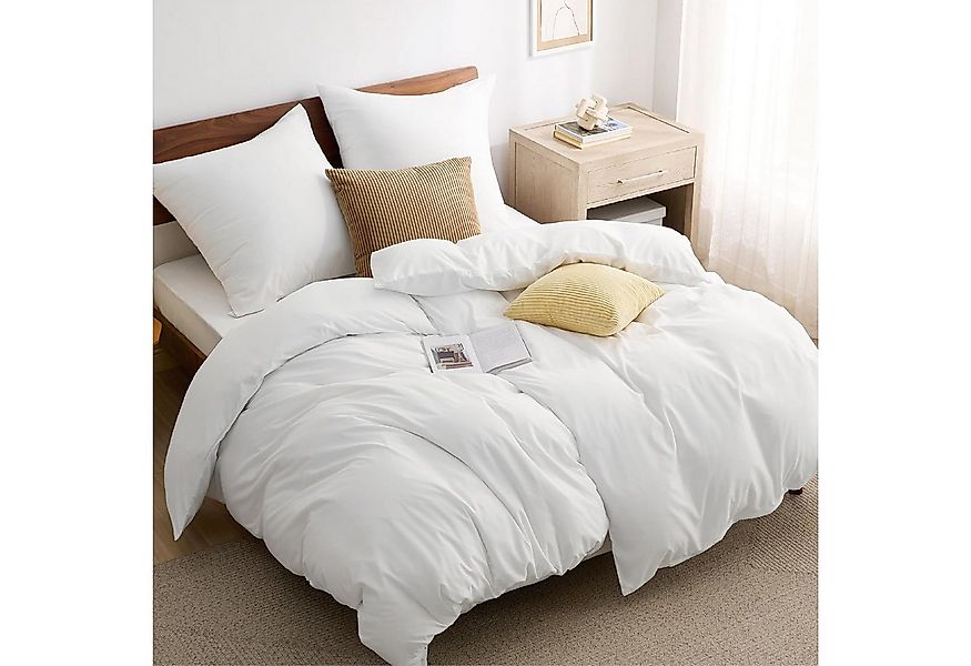 BEDSURE Bettwäsche mit Reißverschluss, 100% Baumwolle, ÖKO-TEX zertifiziert günstig online kaufen