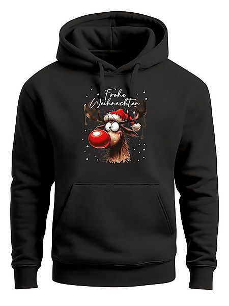 MoonWorks Hoodie Hoodie Herren Frohe Weihnachten Rentier Rudolf Weihnachtsp günstig online kaufen