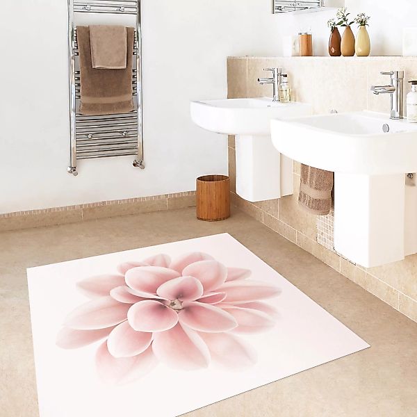 Vinyl-Teppich Dahlie Rosa Pastell Blume Zentriert günstig online kaufen