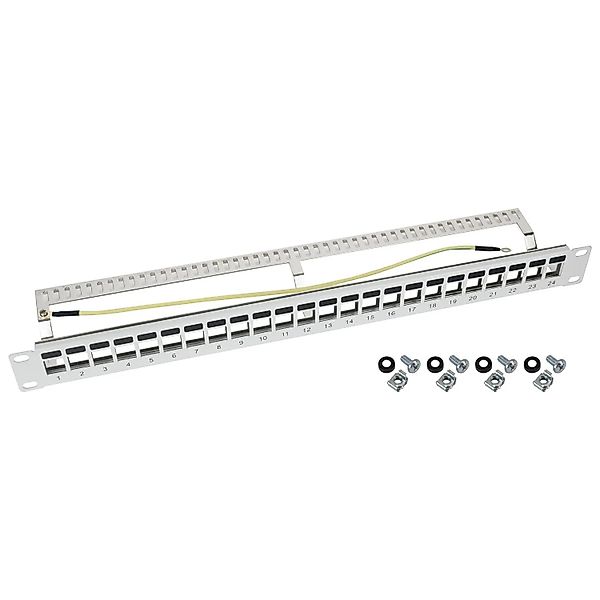 HMF 66446-07 STP Keystone-Patchpanel für Serverschrank 19 Zoll 1 HE 24 Port günstig online kaufen