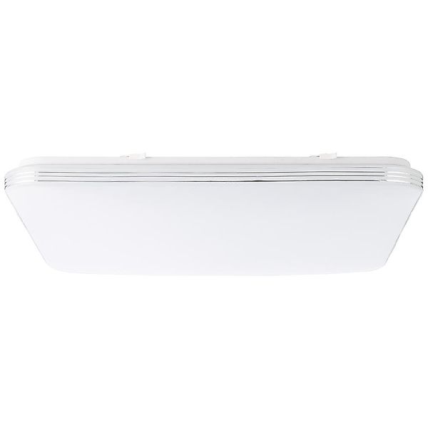 LED Deckenleuchte Ariella in Weiß und Chrom 48W 5000lm günstig online kaufen