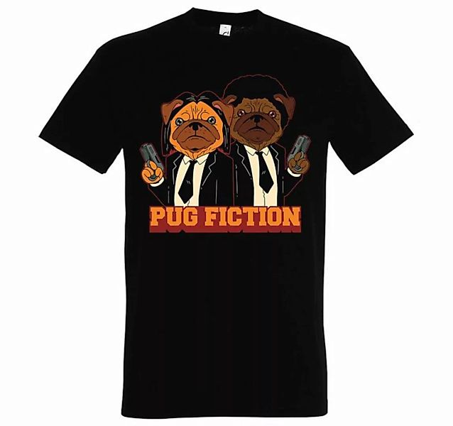Youth Designz T-Shirt Pug Fiction Herren Shirt mit trendigem Frontprint günstig online kaufen