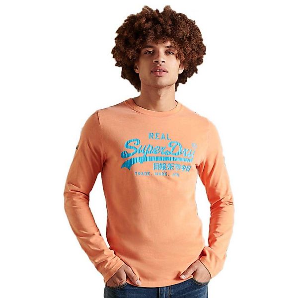 Superdry Vintage Logo Ac Langarm-t-shirt L Spiced Orange günstig online kaufen