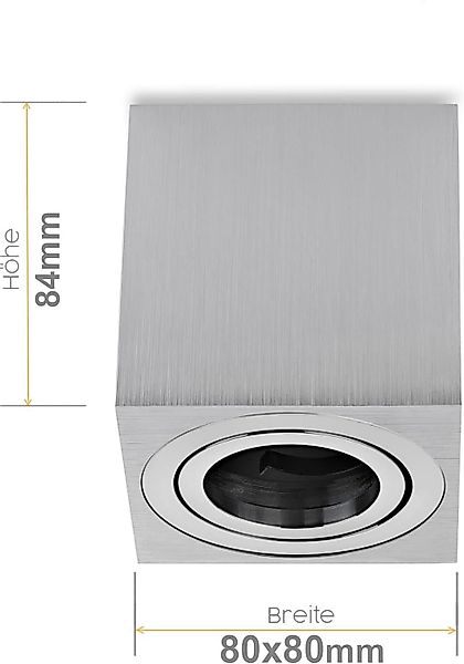 Sweet LED LED Deckenspots eckig Aufbauspot günstig online kaufen
