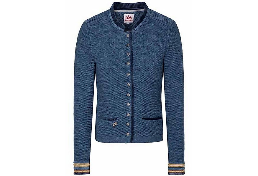 Spieth & Wensky Strickjacke Wera mit Kontrasten günstig online kaufen