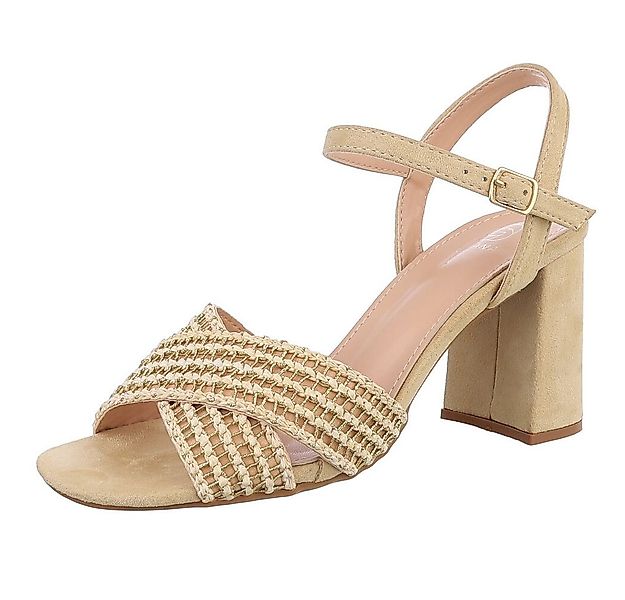 Ital-Design Bequeme Sandalen mit Blockabsatz - Ideal für jeden Anlass Sanda günstig online kaufen