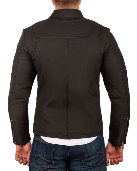 Reichstadt Lederjacke Herren Regular Fit Bikerjacke günstig online kaufen