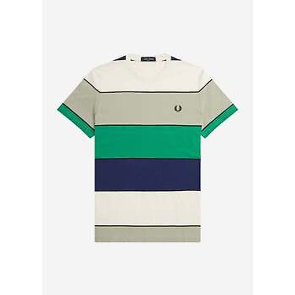Fred Perry  T-Shirts & Poloshirts Bold stripe t-shirt - seagrass günstig online kaufen