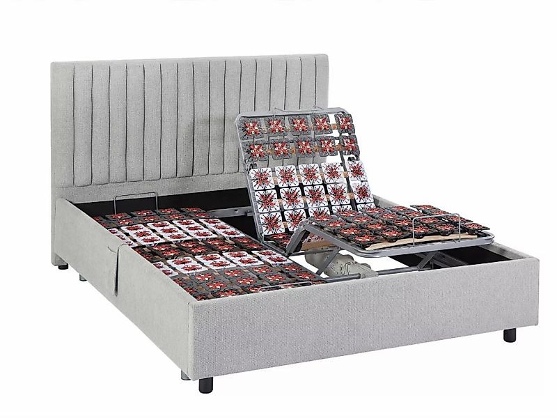 Dekoratives Bettgestell mit elektrischer Relaxfunktion - 2 x 65 Teller - 2 günstig online kaufen