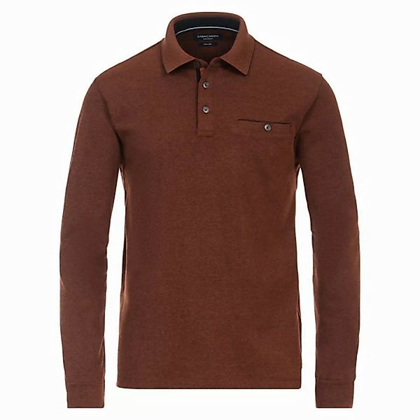 CASAMODA Langarm-Poloshirt CasaModa XXL Langarm-Poloshirt terracotta melang günstig online kaufen