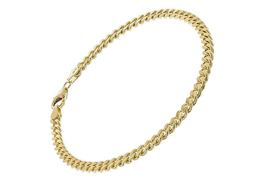 trendor Gliederarmband Panzerarmband für 925 Silber vergoldet 4,1 mm günstig online kaufen