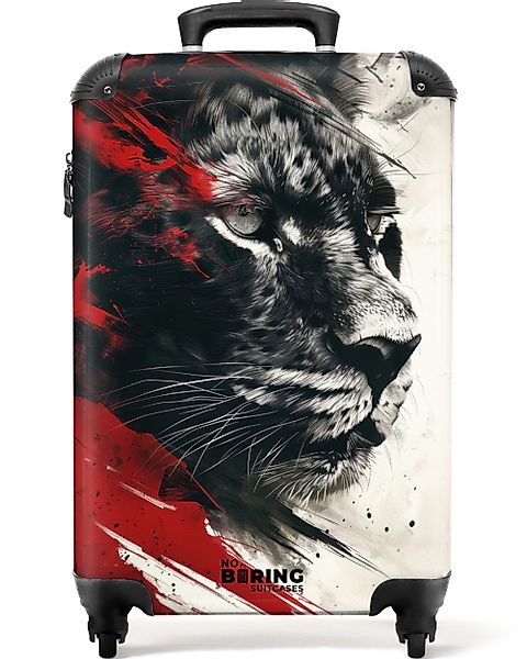 NoBoringSuitcases.com© Hartschalen-Trolley Schwarzer und weißer Panther günstig online kaufen