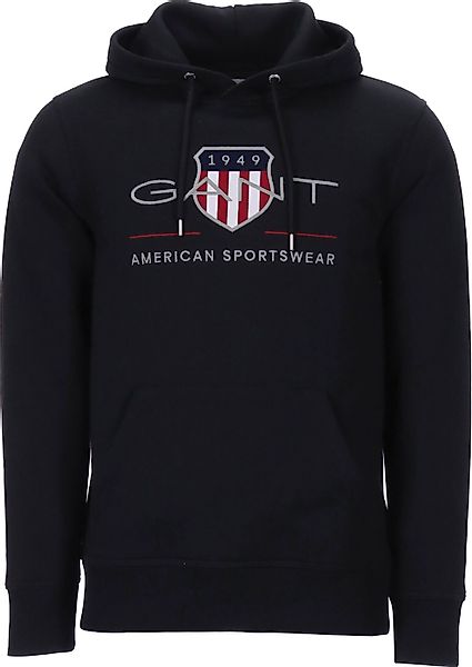 Gant Kapuzenpullover GANT Shield Hoodie schwarz günstig online kaufen