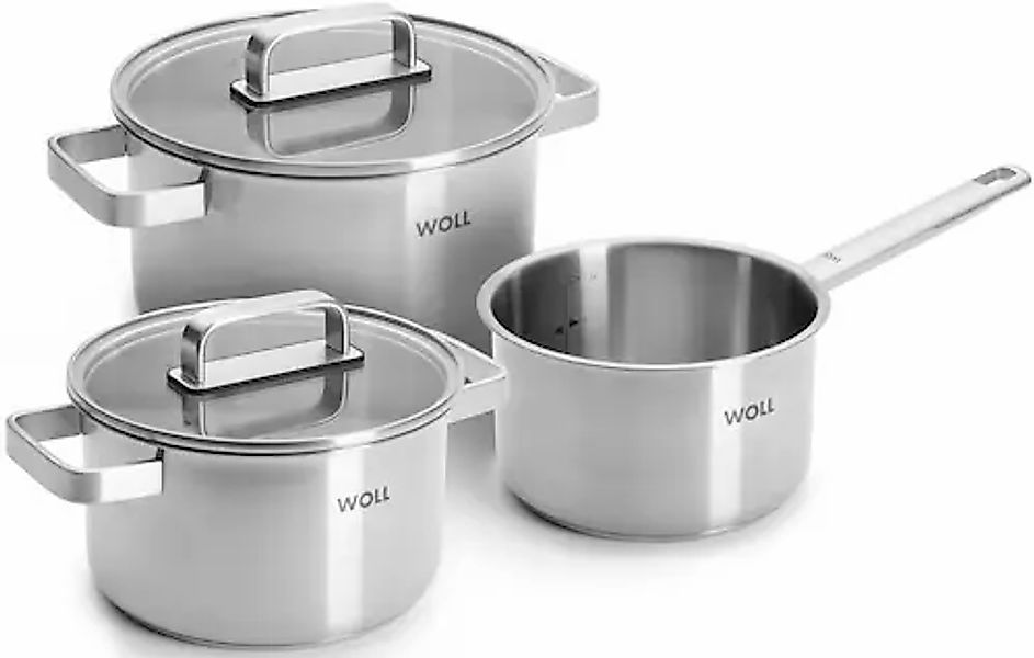 WOLL Topf-Set »Steel« Edelstahl Set, 5 Stk. tlg. Hochwertiger, korrosionsbe günstig online kaufen