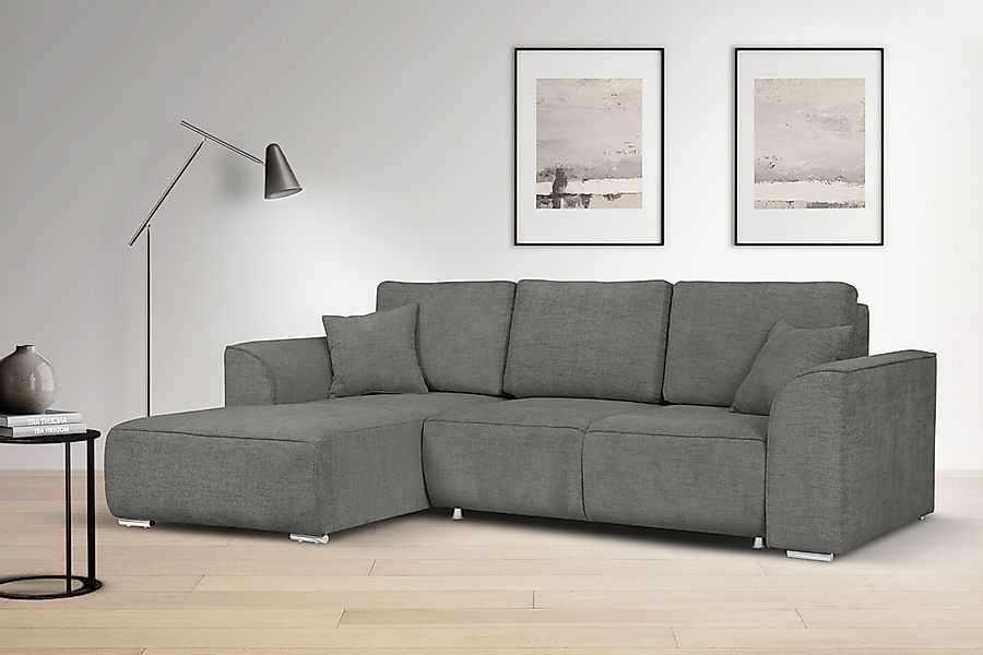 OTTO home Ecksofa "BEATRICE optionale Schlafsofa mit Bettkasten, B/T/H: 265 günstig online kaufen