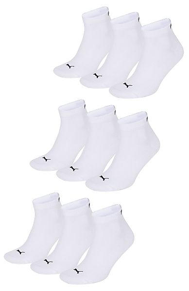 Puma Quarter Unisex Sneakers Socken 9er Set 9 Paar - Weiß / Sockengröße: 39 günstig online kaufen