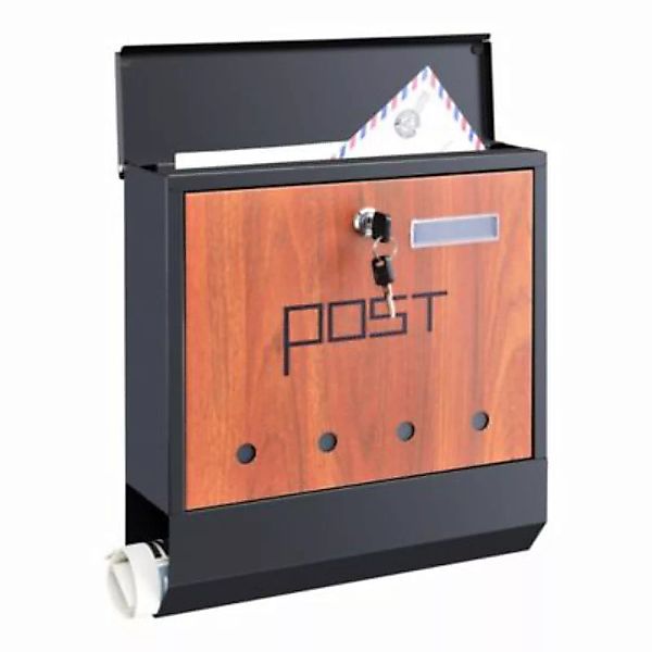 en.casa Briefkasten Binau Postkasten 34x31x10 cm Stahl in verschiedenen Far günstig online kaufen