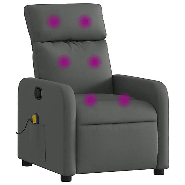 vidaXL Massage-Relaxsessel Stoff Dunkelgrau 3206864 günstig online kaufen