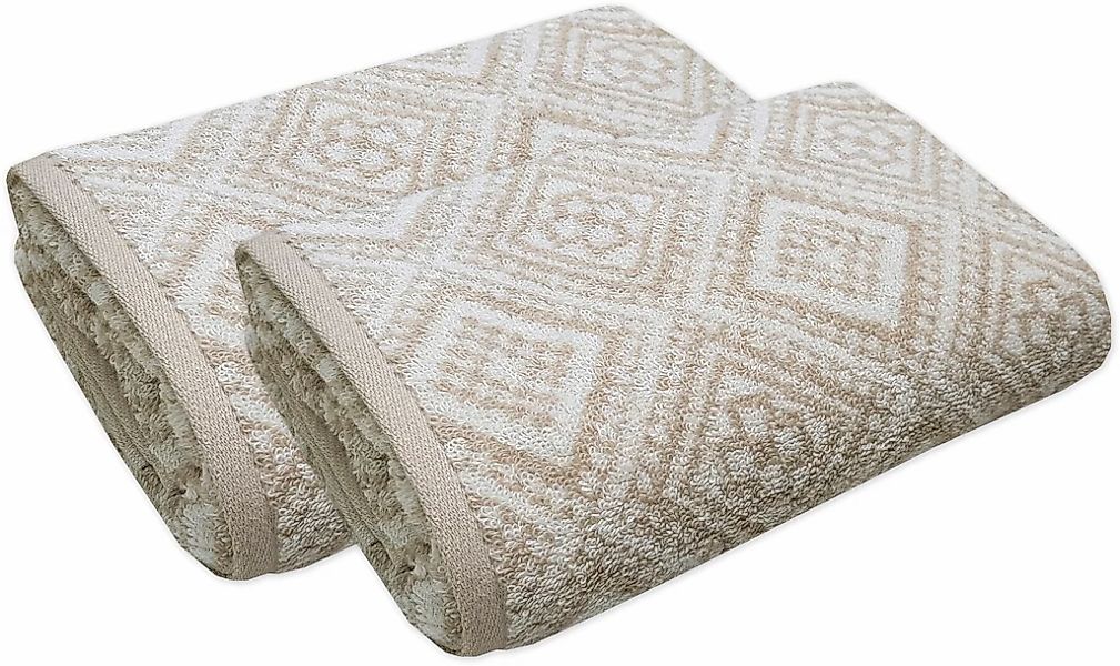 framsohn frottier Handtuch Set "Arabeske" skandinavisch gemustert, hergeste günstig online kaufen