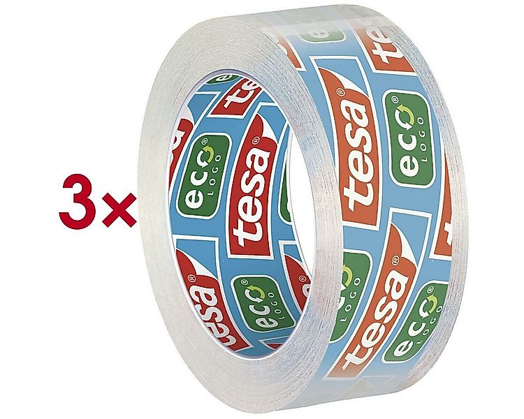 tesa Klebeband ECO & CLEAR (3-St) 15 mm/10 m, transparent/ stark klebend günstig online kaufen