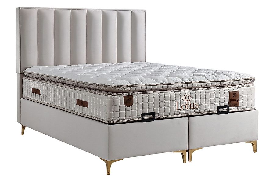 Villa Möbel Boxspringbett Lotus (Bett), XXL-Bettkasten günstig online kaufen