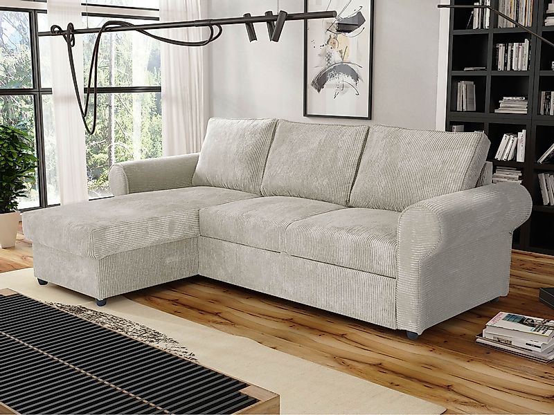 MIRJAN24 Ecksofa Monaco Cord, mit Schlaffunktion günstig online kaufen