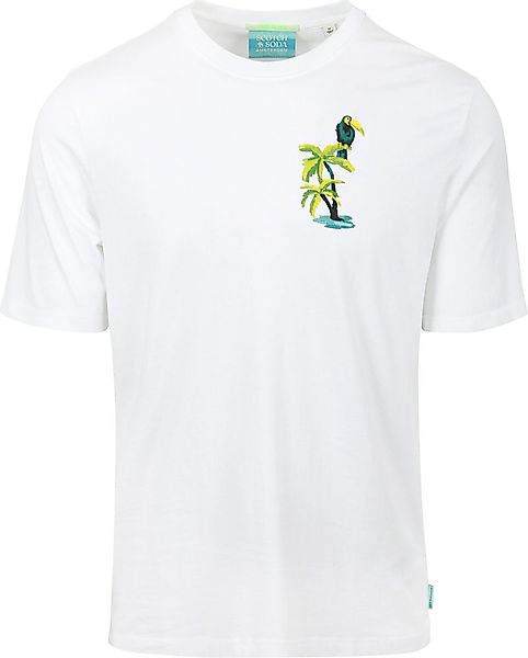 Scotch & Soda T-Shirt Backprint Weiß - Größe M günstig online kaufen