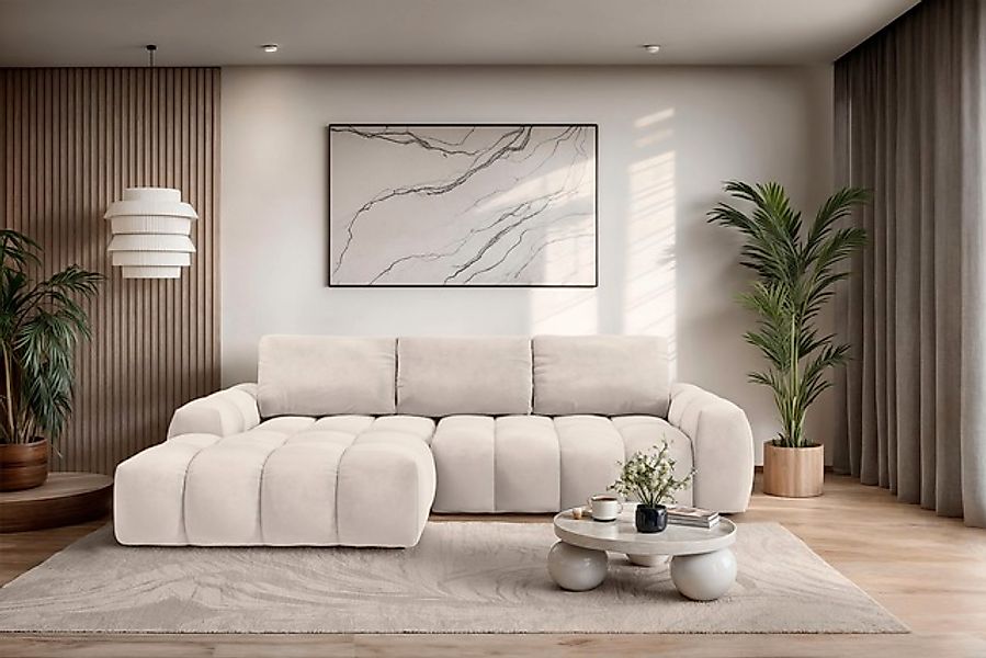 OTTO home Ecksofa »AZITA klein optionale Schlafsofa mit Bettkasten, B/T/H: günstig online kaufen