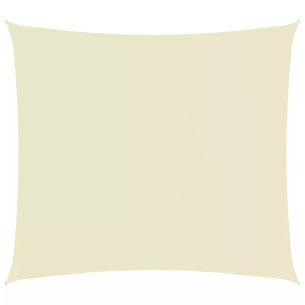 Sonnensegel Oxford-gewebe Rechteckig 4x5 M Cremeweiß günstig online kaufen