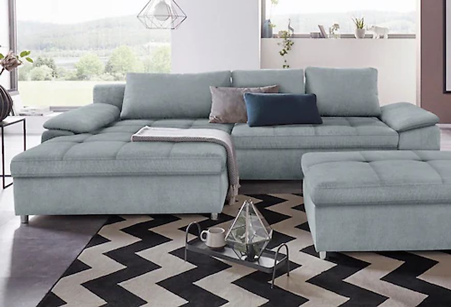 sit&more Ecksofa »Labene L-Form« wahlweise mit Bettfunktion und Bettkasten, günstig online kaufen